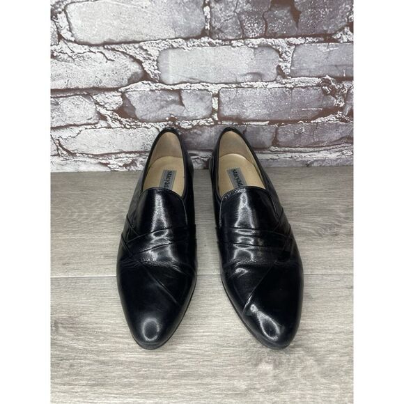 Stacy Adams Black Patent Leather Slip On Loafers Dress Shoes Men’s Sz 8M US/41EU - Picture 13 of 16
